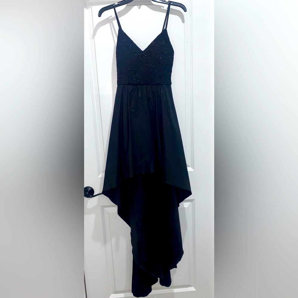 Black prom or formal dress. Size 7/8